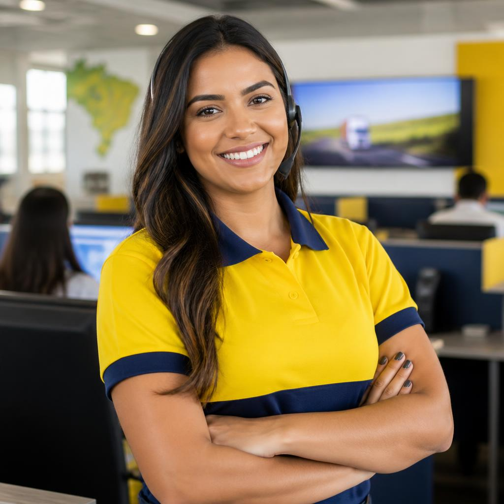 Atendente da central de informações
